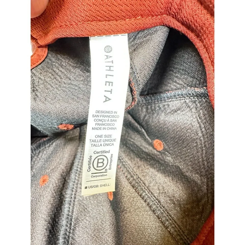 Athleta Triumph Kinetic Baseball Cap‎ Osfm Adjustable Hat Orange 853690